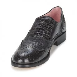 Chaussures Femme Richelieu Elia B SPECTATOR BLACK -Derbies Soldes 397738 500 C