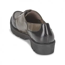 Chaussures Femme Derbies Wonders CAMMA Noir / Gris -Derbies Soldes 397817 500 E