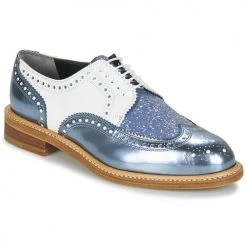 Chaussures Femme Derbies Robert Clergerie ROELTM Bleu Metalisé / Blanc