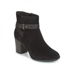 Chaussures Femme Derbies Clarks ENFIELD SARI Black suede
