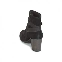 Chaussures Femme Derbies Clarks ENFIELD SARI Black suede -Derbies Soldes 6003340 500 E