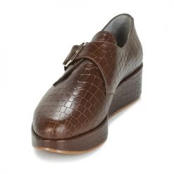 Chaussures Femme Derbies Robert Clergerie NONKA-V.COCCO-CHOCOLAT Marron -Derbies Soldes 6040742 500 C