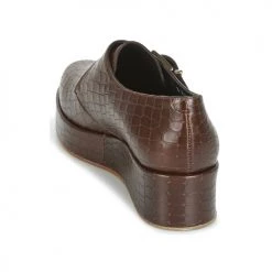 Chaussures Femme Derbies Robert Clergerie NONKA-V.COCCO-CHOCOLAT Marron -Derbies Soldes 6040742 500 E