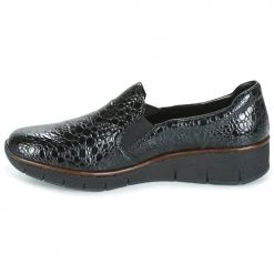 Chaussures Femme Derbies Rieker LLOYD Noir -Derbies Soldes 6040808 500 D