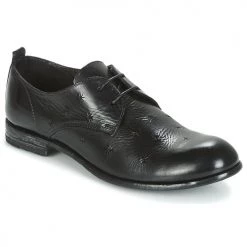 Chaussures Femme Derbies Moma CROSS-NERO Noir
