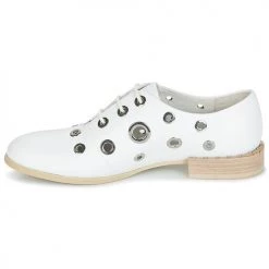 Chaussures Femme Derbies Café Noir IVET Blanc -Derbies Soldes 6754775 500 D