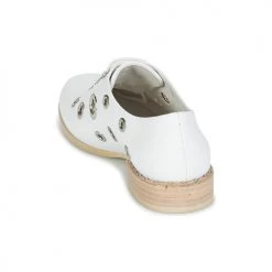 Chaussures Femme Derbies Café Noir IVET Blanc -Derbies Soldes 6754775 500 E