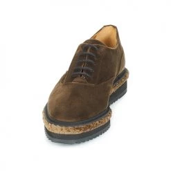 Chaussures Femme Derbies Castaner FUNES Marron -Derbies Soldes 7660541 500 C