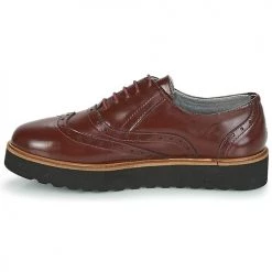 Chaussures Femme Derbies Ippon Vintage ANDY THICK Bordeaux -Derbies Soldes 7862457 500 D