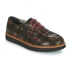 Chaussures Femme Derbies Ippon Vintage JAMES SCOTTISH Noir / Rouge