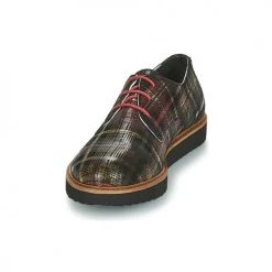 Chaussures Femme Derbies Ippon Vintage JAMES SCOTTISH Noir / Rouge -Derbies Soldes 7862462 500 C