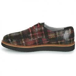 Chaussures Femme Derbies Ippon Vintage JAMES SCOTTISH Noir / Rouge -Derbies Soldes 7862462 500 D