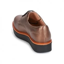 Chaussures Femme Derbies Clarks TEADALE Dark Tan Lea -Derbies Soldes 8058552 500 E