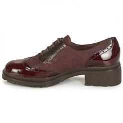 Chaussures Femme Derbies Wonders NAPHYA Bordeaux -Derbies Soldes 8099604 500 D