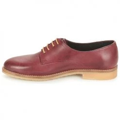 Chaussures Femme Derbies Casual Attitude JAGAZZA Bordeau -Derbies Soldes 8373984 500 D
