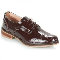 Chaussures Femme Derbies André PLYMOUTH Bordeaux