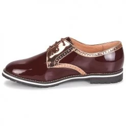 Chaussures Femme Derbies André DERIVEUR Bordeaux -Derbies Soldes 8397102 500 D