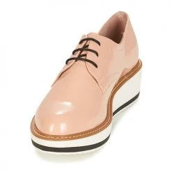 Chaussures Femme Derbies André CHICAGO Beige -Derbies Soldes 8399332 500 C