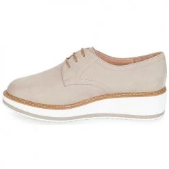 Chaussures Femme Derbies André CHICAGO Taupe -Derbies Soldes 8401003 500 D